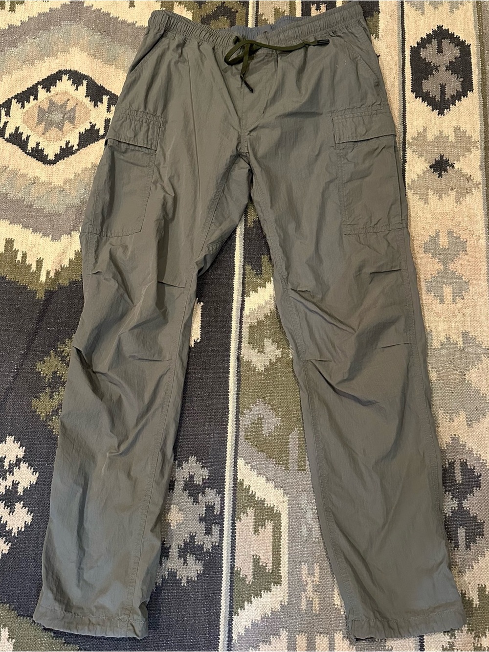 Relwen Drawstring Cargo Pants Mens XL Surplus Olive Utility Style #M500200